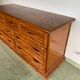 Rattan sideboard, Maugrion furniture design 1970