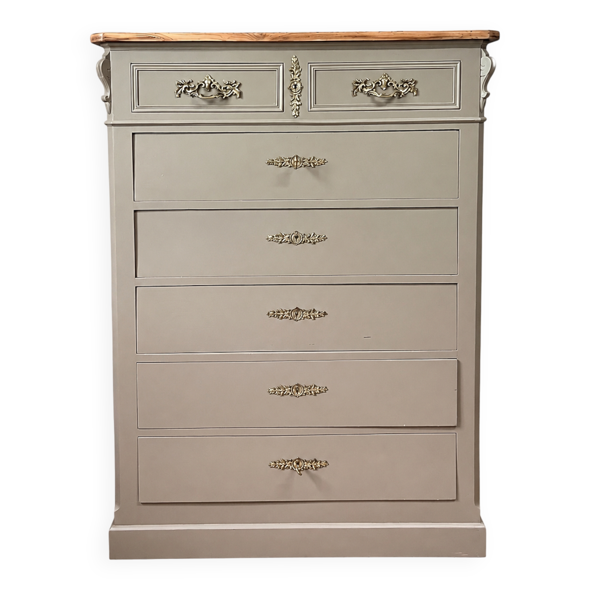 Chest of drawers in solid elm
