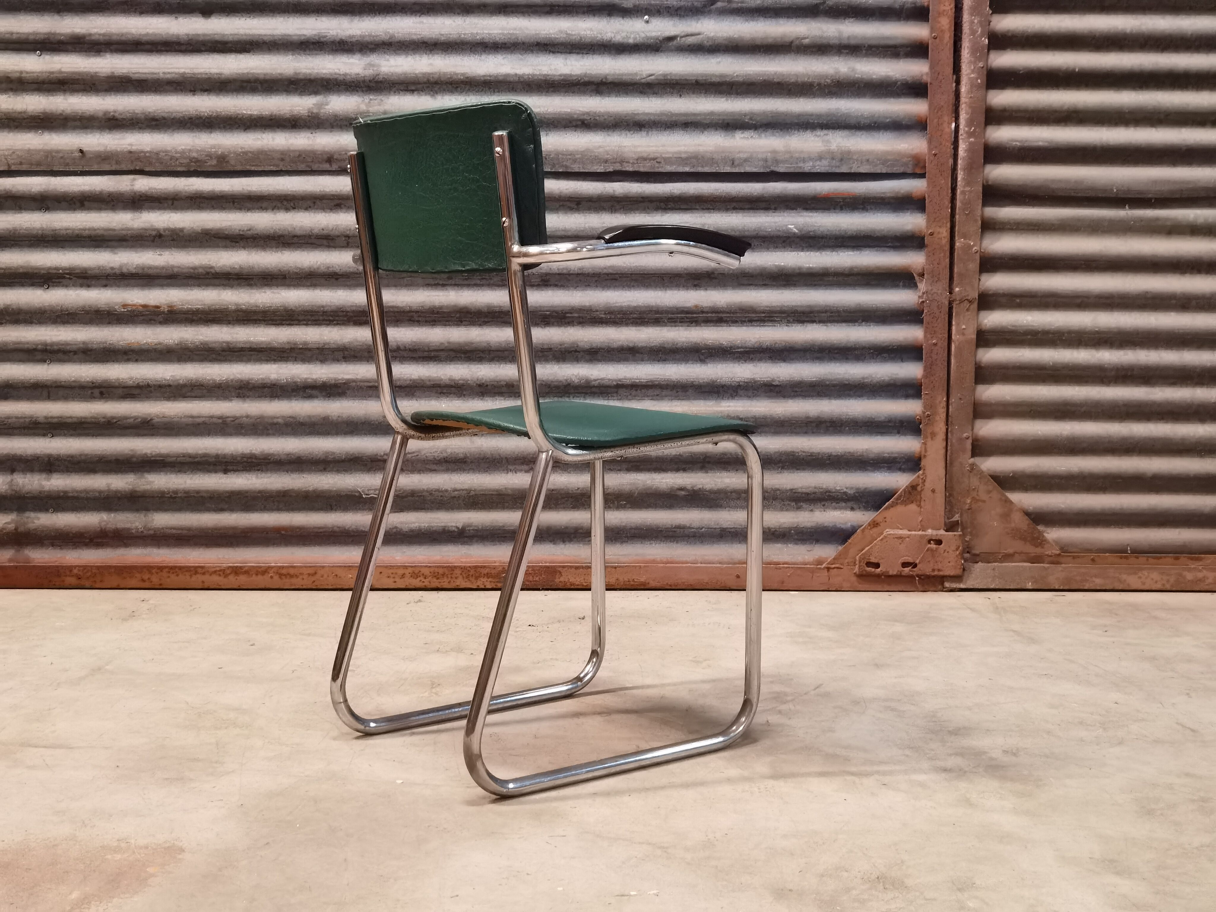 Vintage Gispen bauhaus chair