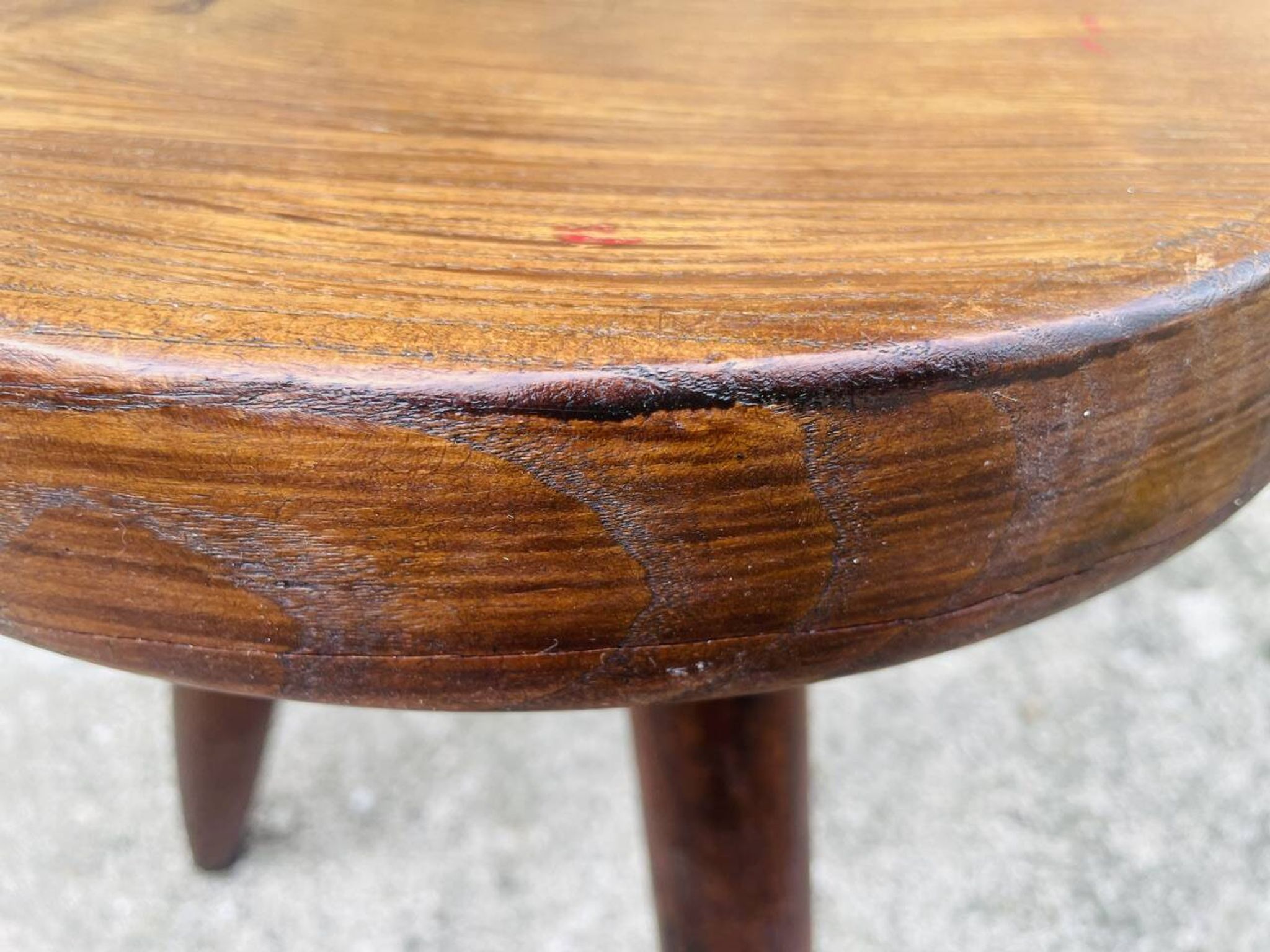 Vintage "Berger" stool, tall, in ash, Charlotte Perriand, 1950s