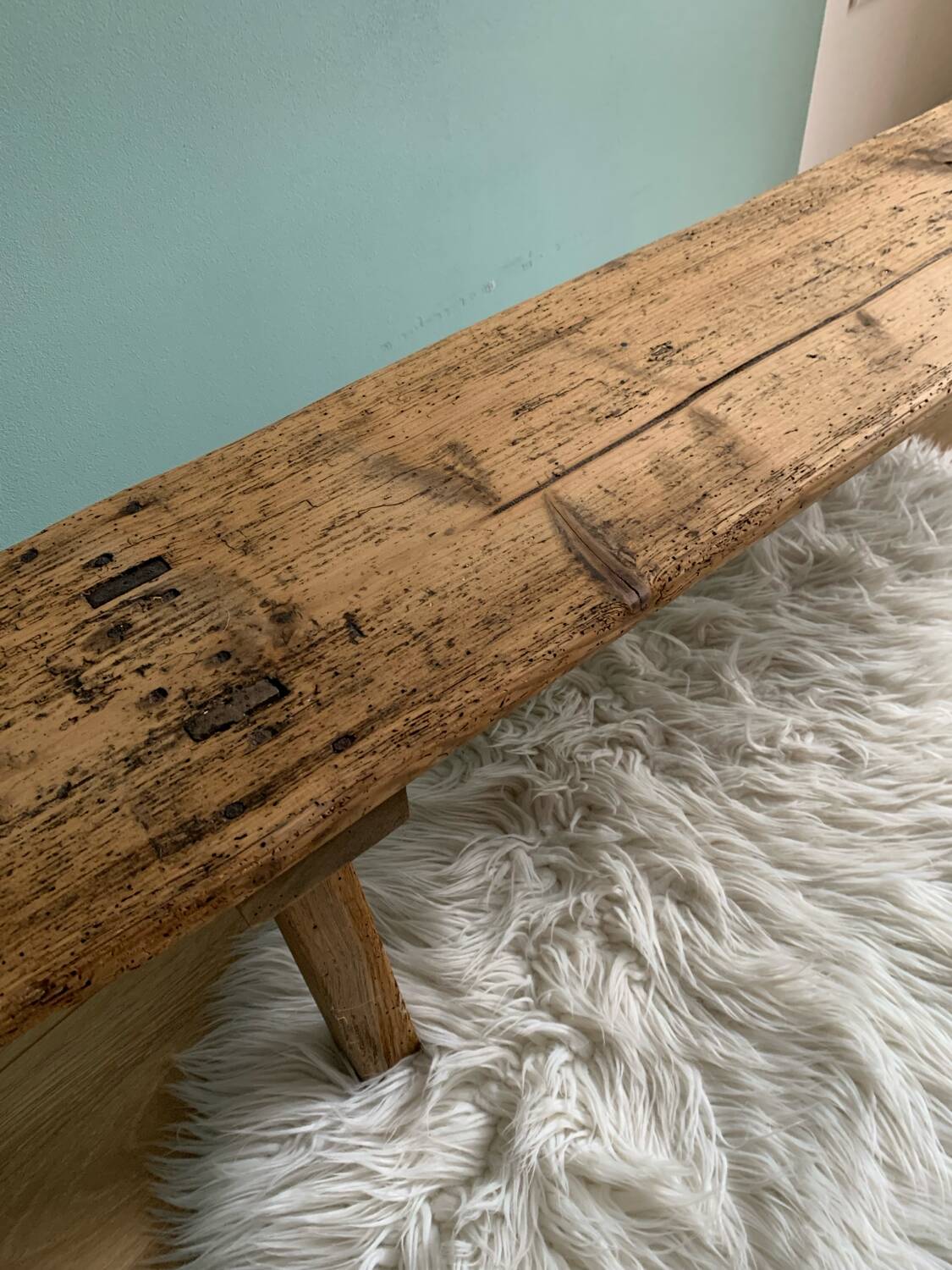 Wood bench