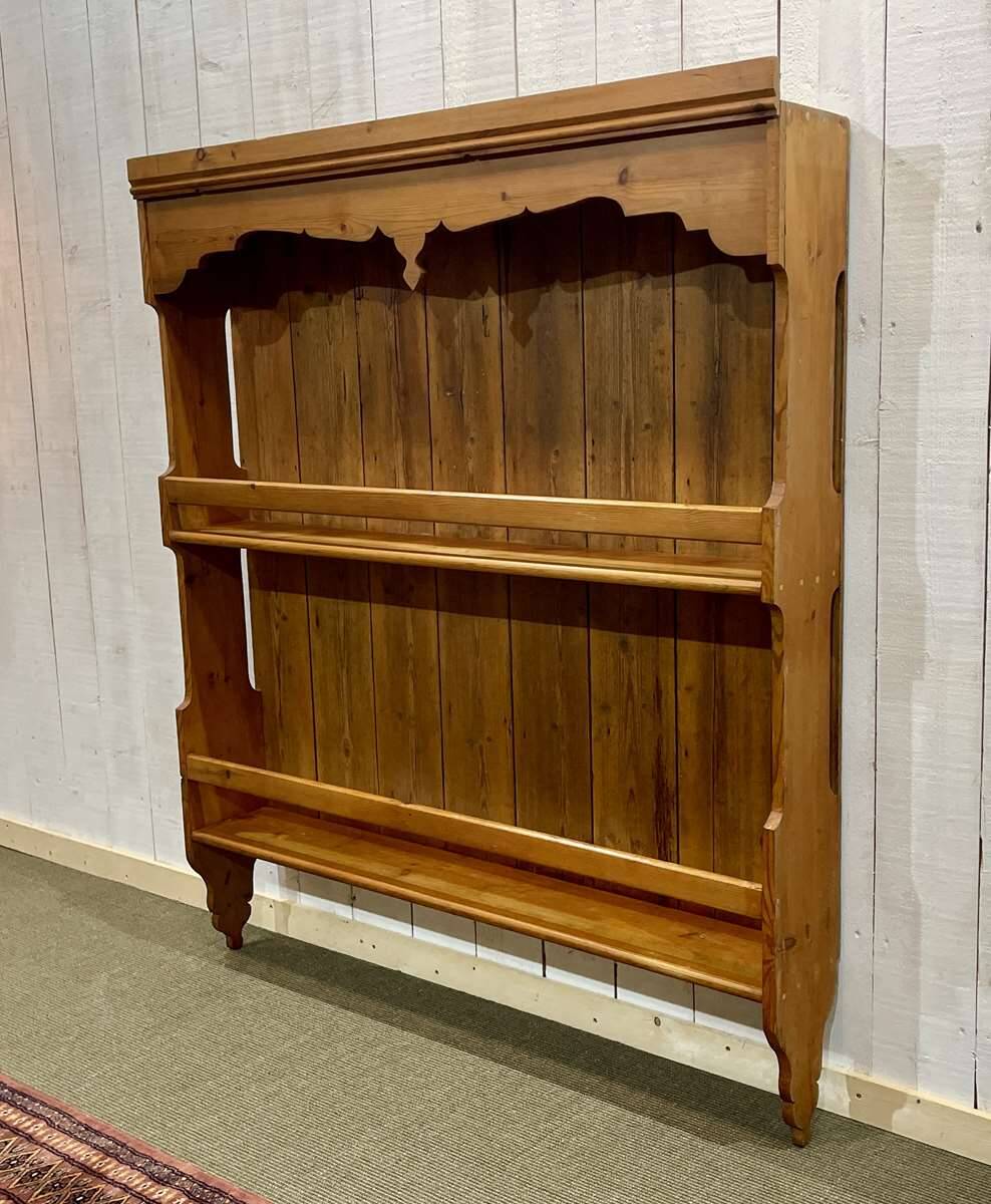 1930s English Fir Shelf