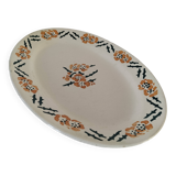 Plat ovale Faïence Longchamp