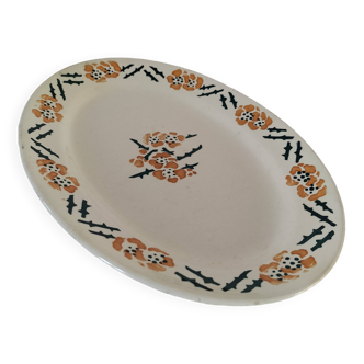 Plat ovale Faïence Longchamp
