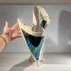 Iridescent free-form sculptural ceramic vase
