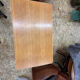 Rattan and oak desk 1950