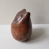 Ceramic owl sculpture, signed Nani in Aix in 1983