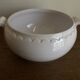 Neo-classical soup tureen with scallops, Gien earthenware, 1970.