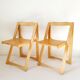 Paire de chaises pliantes