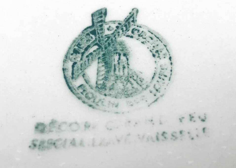 Glazed ceramic salad bowl Orchies Moulin des Loups