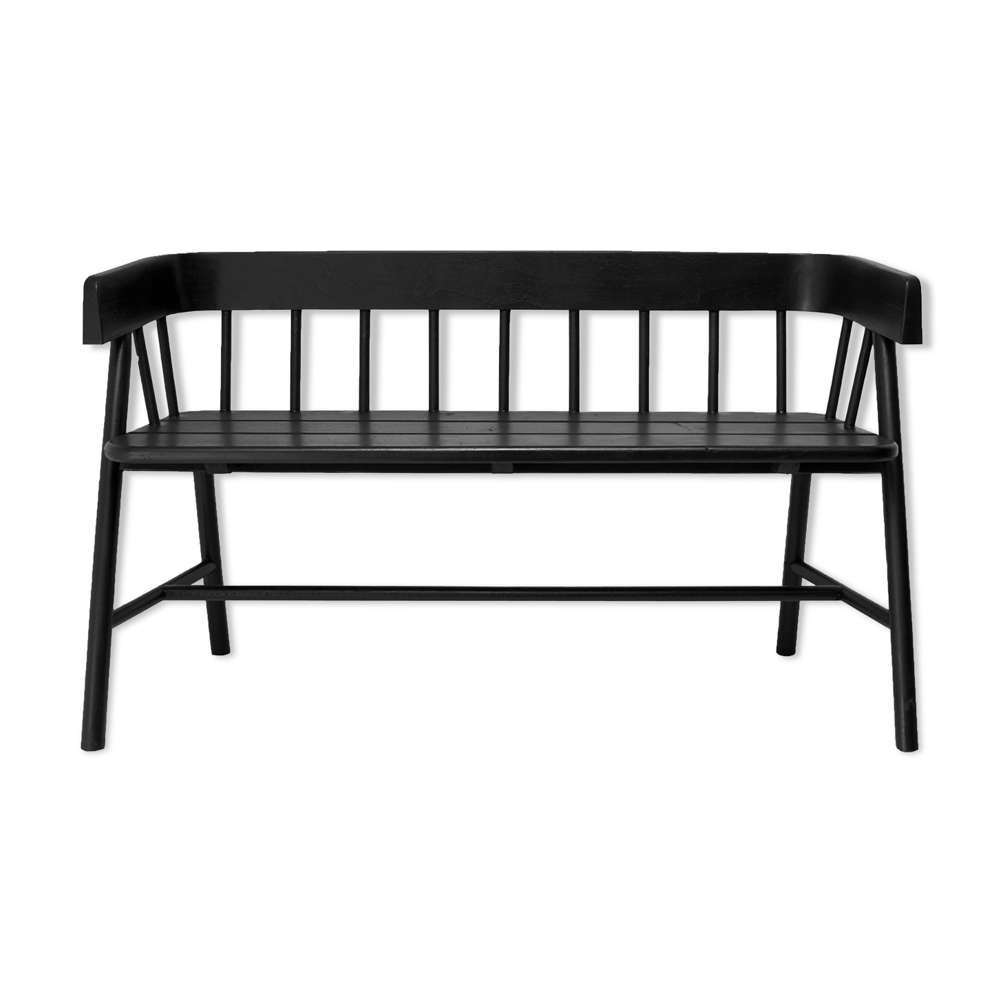Bench with black back