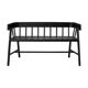 Bench with black back