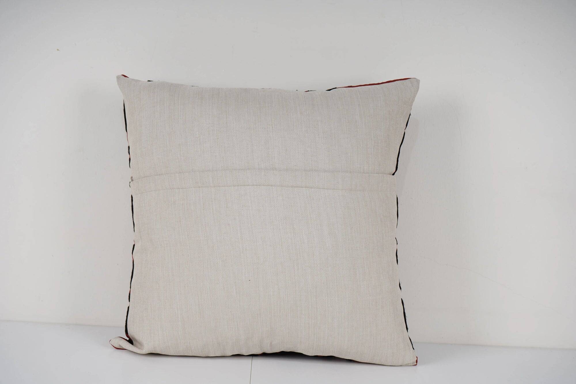 Housse de coussin brodée vintage 51x51 cm