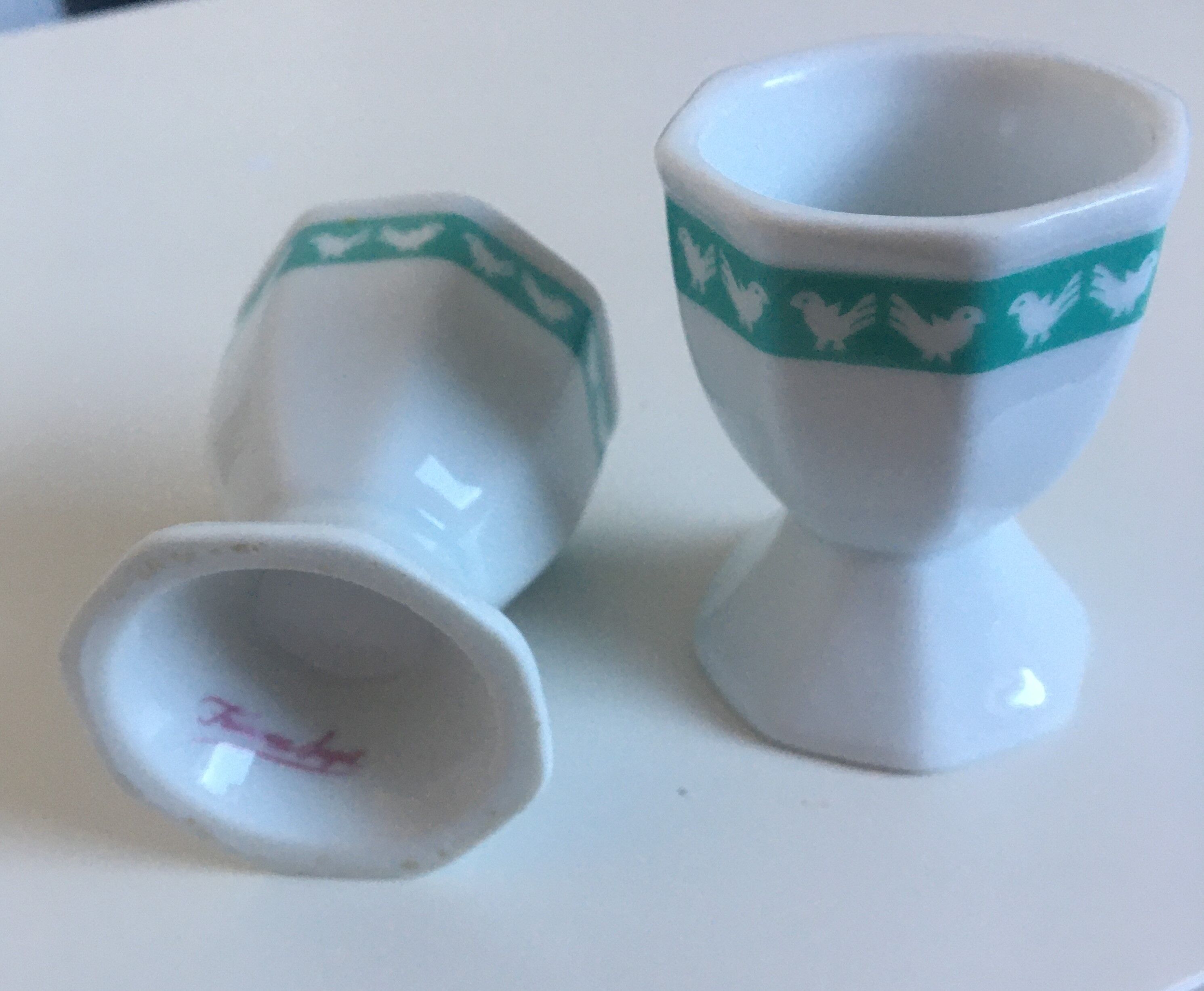 Duo De Coquetiers En Porcelaine Selency