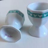 Duo of porcelain cockroaches