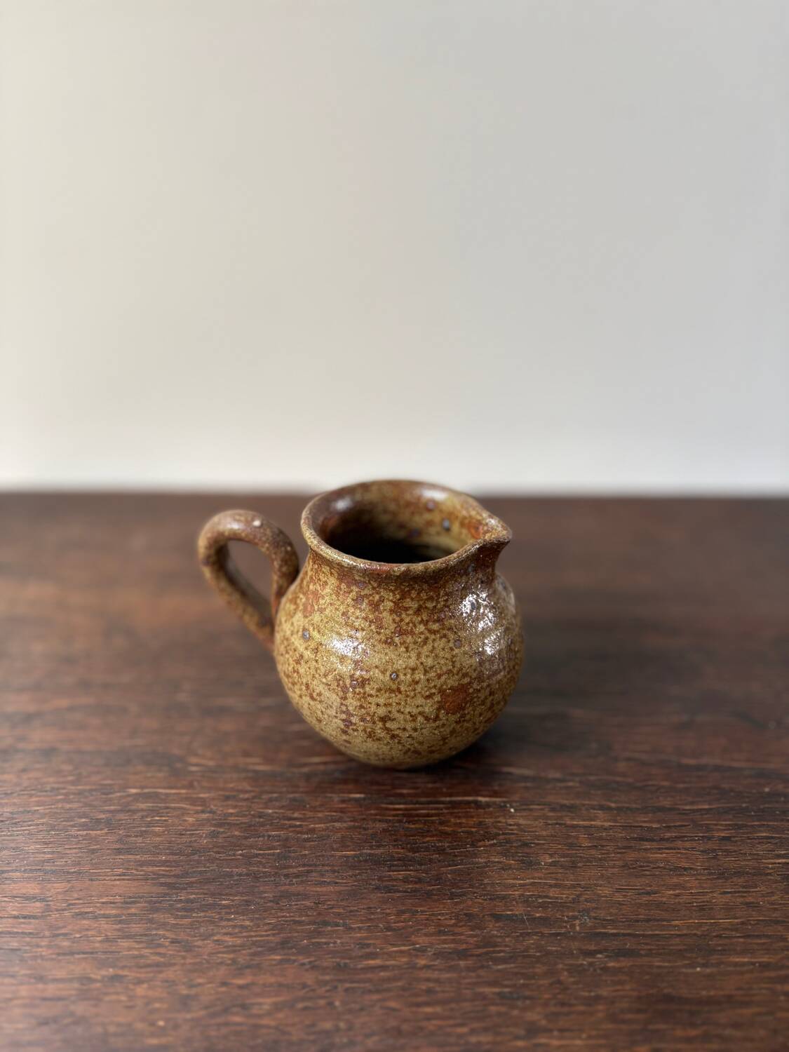 Vintage pyrite stoneware pitcher from the 70s
