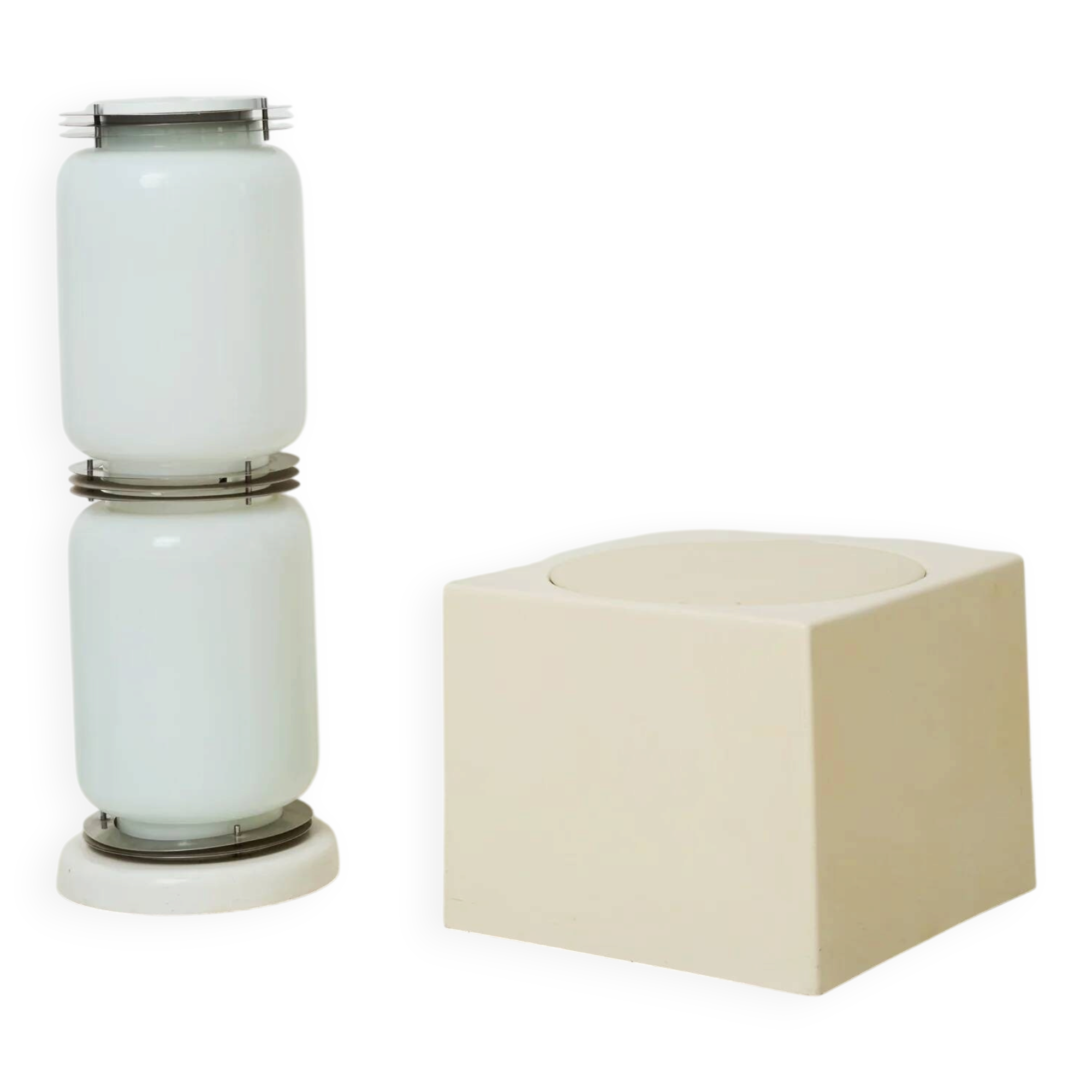 Cube pouf "Roma", Luigi Pellegrini, MIM, 1970s