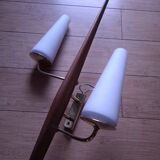 60's teak wall light from Maison Lunel