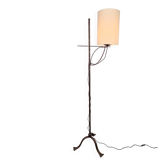Brutalist Floor Lamp in Wrought Iron, 1950s
