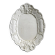 Plat ancien en céramique travaillée