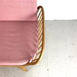 Vintage sofa ercol studio - blond and pink