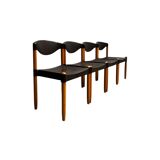 Quatre chaises Casala en plastique