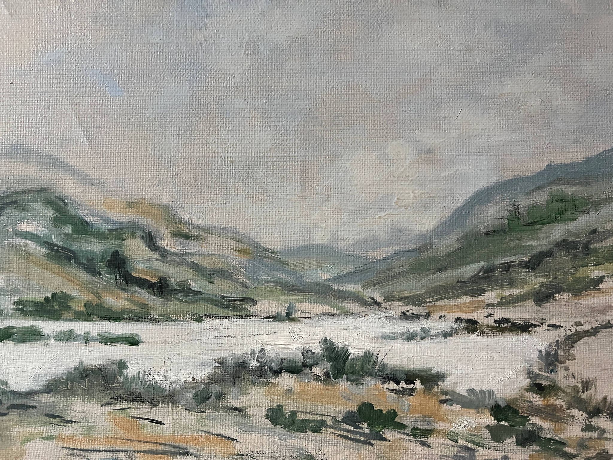 HST painting "Lake in the Jura" Lake landscape