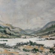 HST painting "Lake in the Jura" Lake landscape