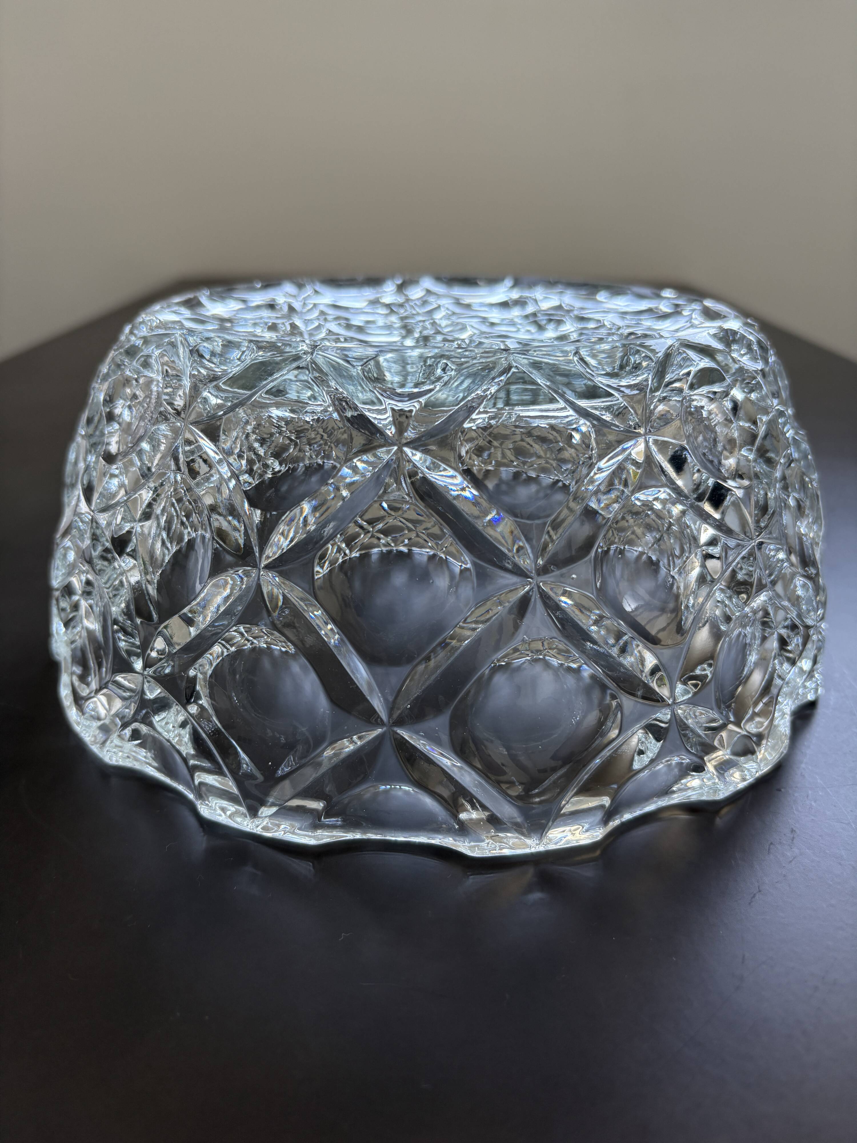 Crystal salad bowl