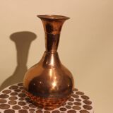 Red copper vase