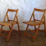 Pair of vintage folding chairs