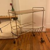 Vintage Formica metal magazine holder