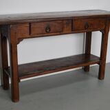 Console en chêne, France XIXe siècle
