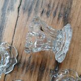 Set of 4 glass candle holders, Reims