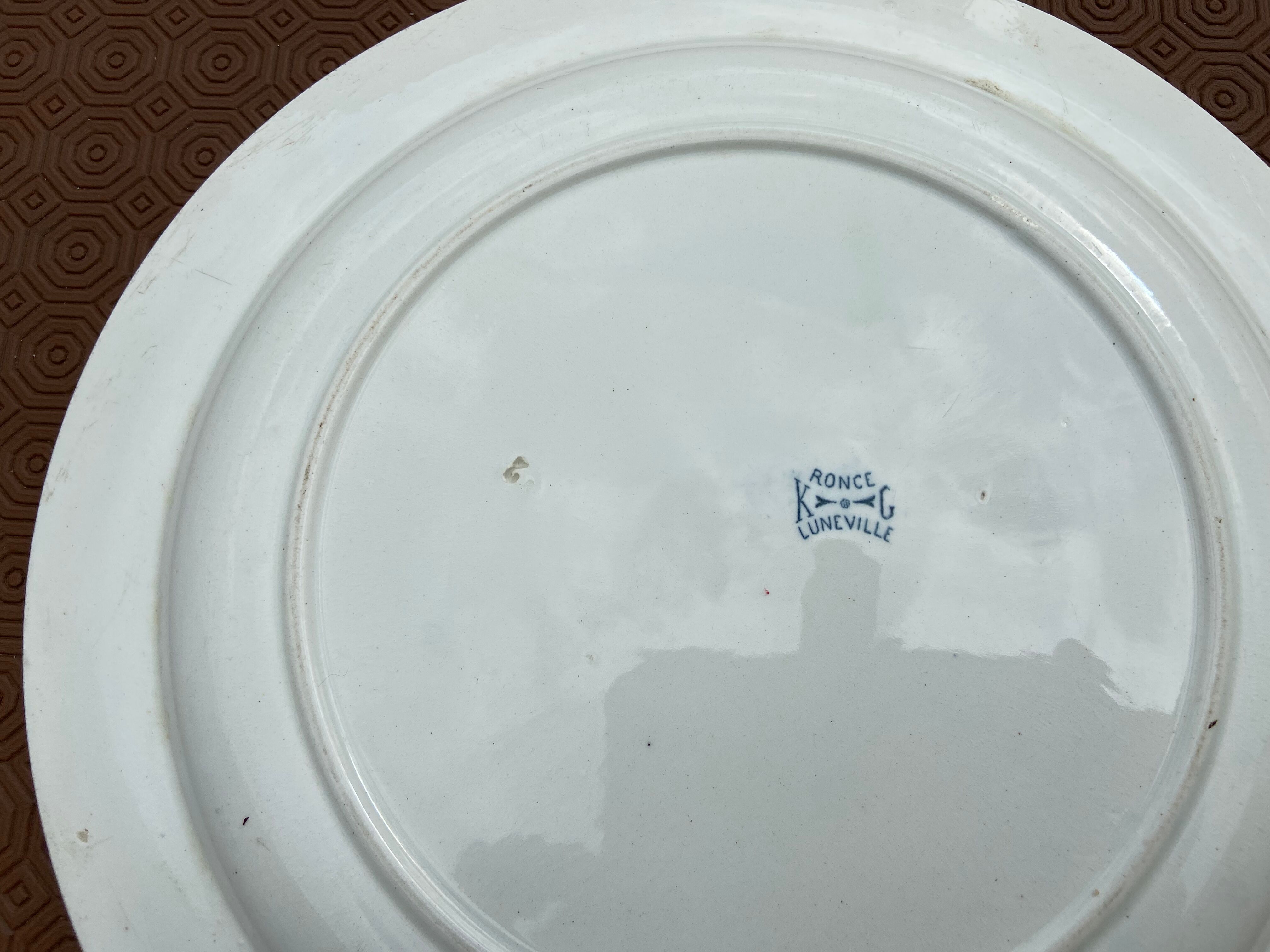 Luneville earthenware dish