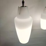 Vintage scandinavian teak chandelier, 1960s