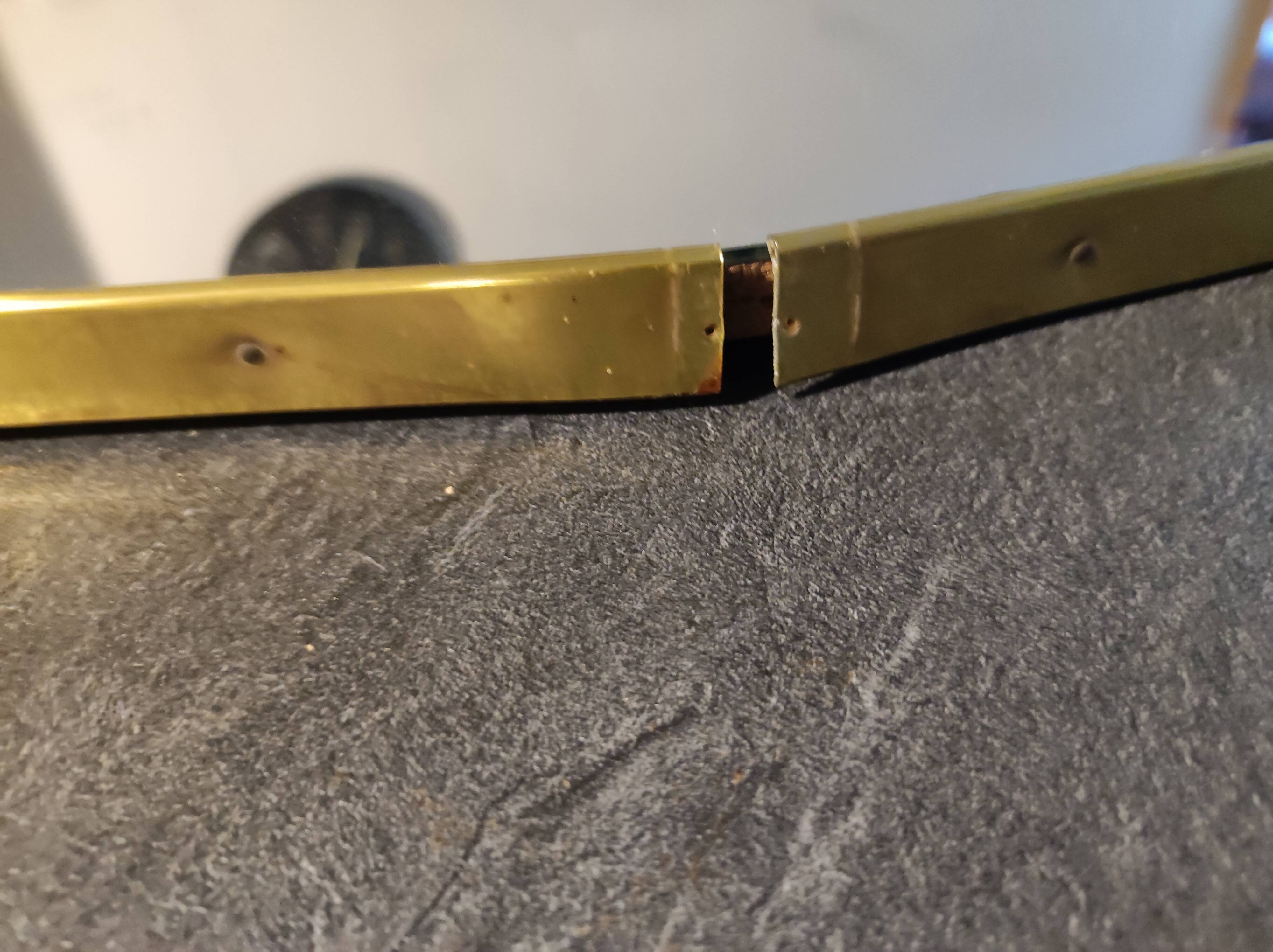 Asymmetrical free-form mirror vintage mirror