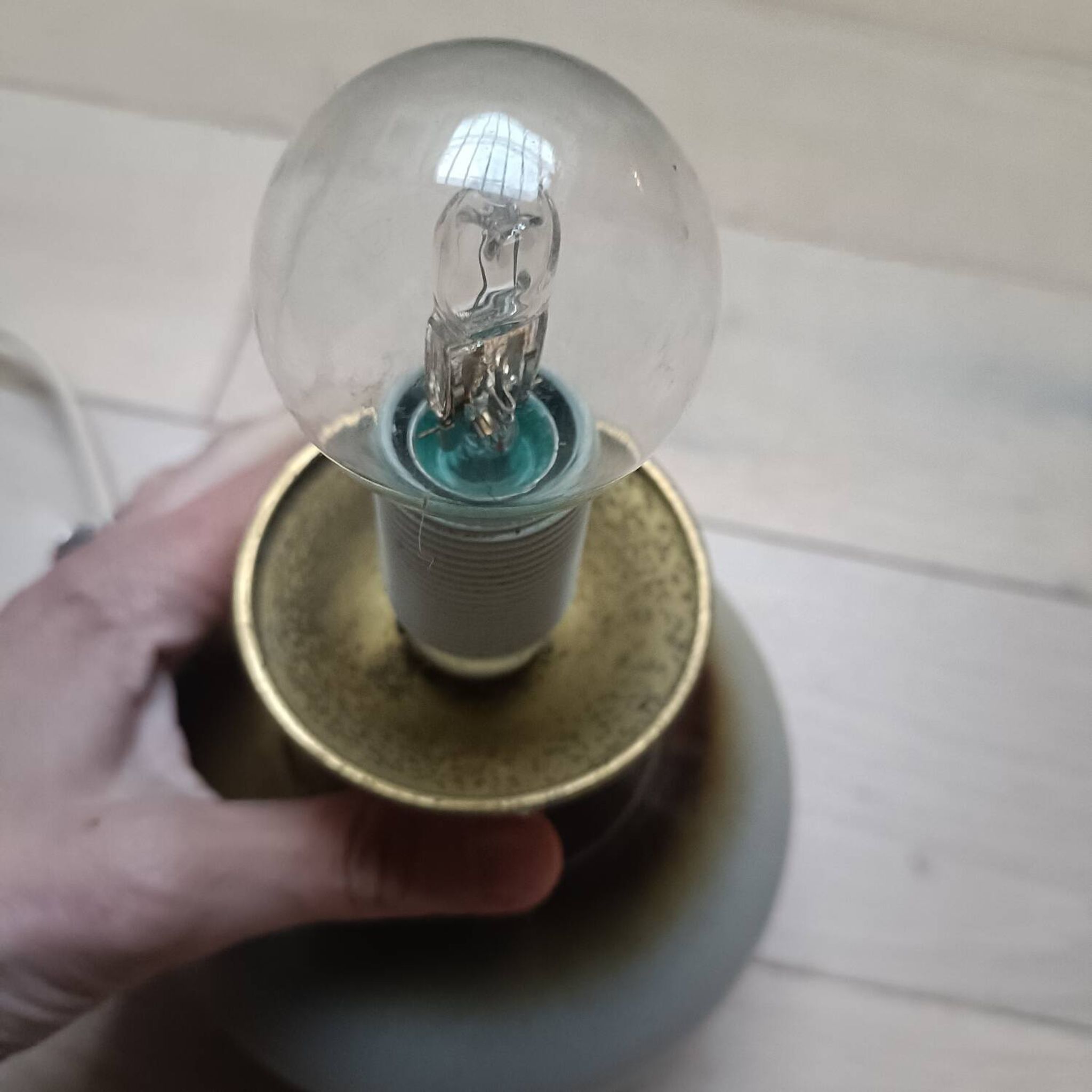 Lampe en céramique, fleur
