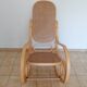 Rocking-chair bois et cannage