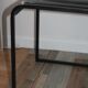 Lot de 4 chaises vintage cuir piqure sellier