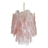Murano Glass "Spider" Sputnik Chandelier in Pink and White
