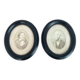 Paire de cadres époque 1900