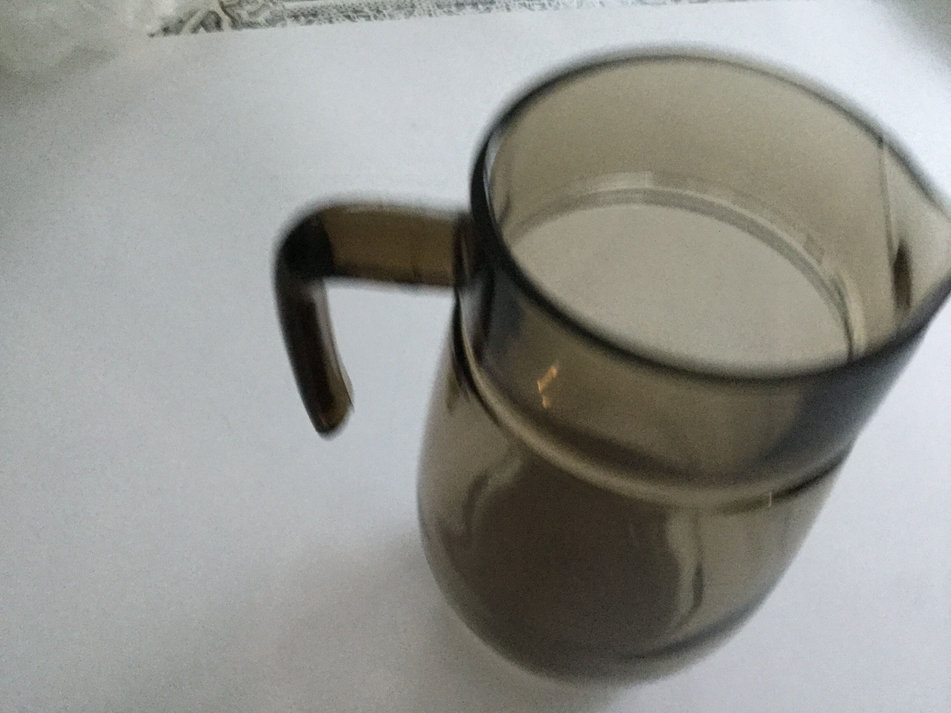 Smoked glass carafe