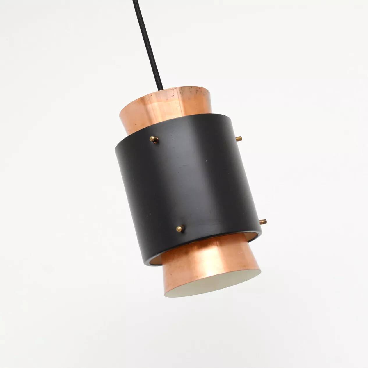 Copper lamp in the Trava style, design by Carl Thore, 1960s