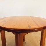 Table basse ronde en pin mobilier Alpin