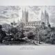 La cathédrale de Canterbury, illustration imprimée en 1879.