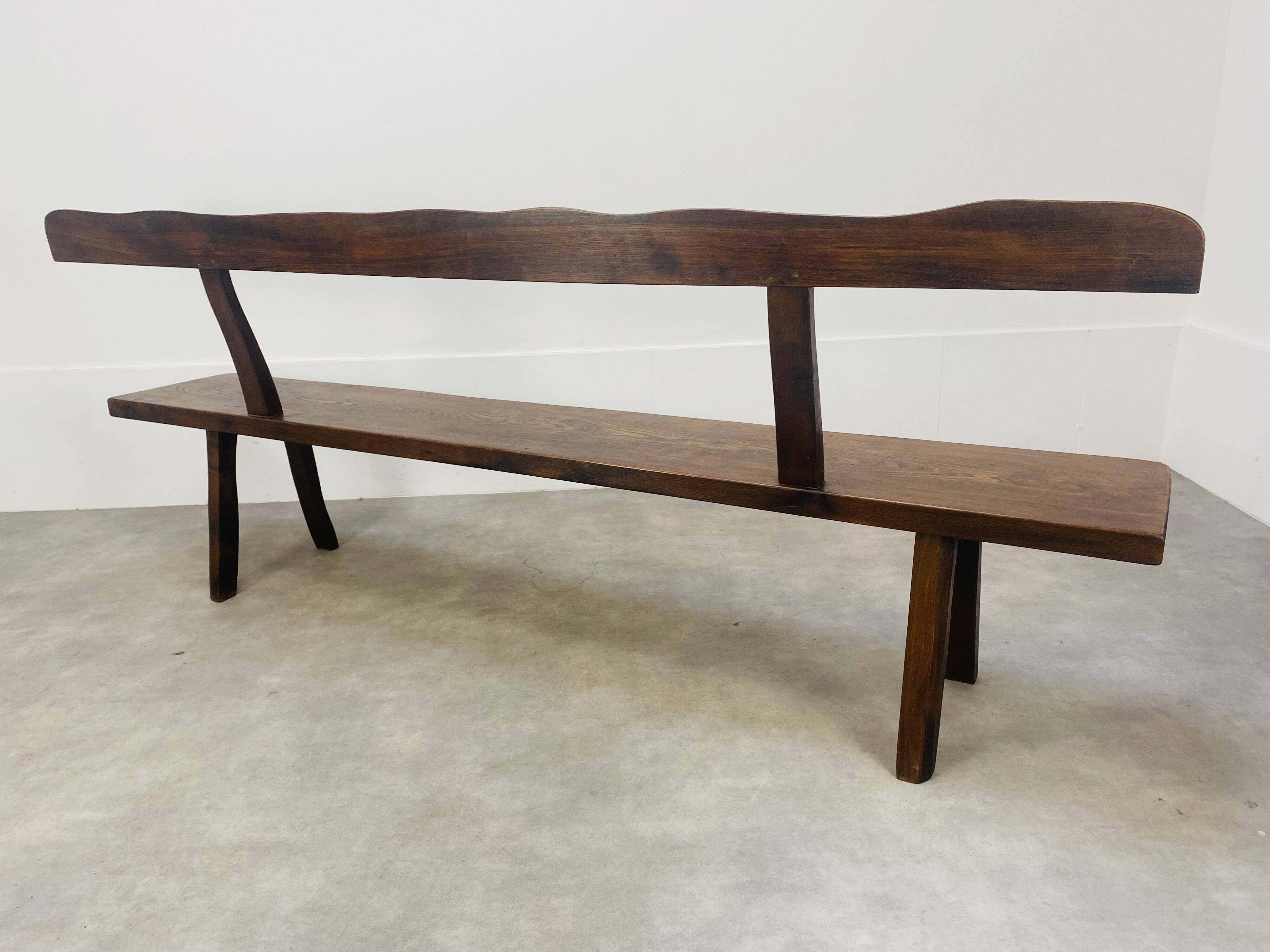 Brutalist elm bench by Aranjou
