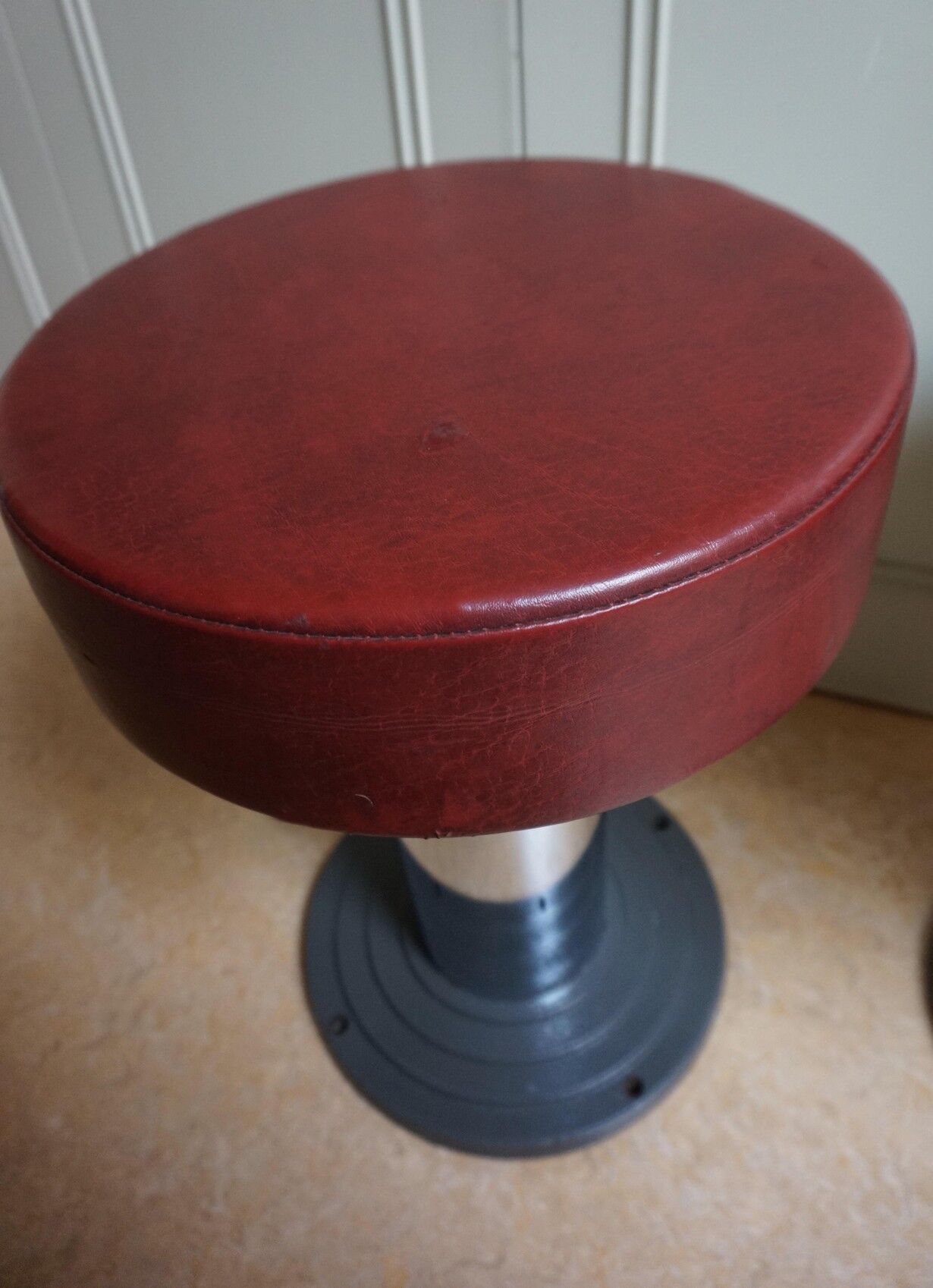 Vintage Belgian Art Deco Style Bar Stools from Frava, 1950s, Set of 4