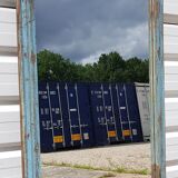 Old Burmese teak mirror 140x80cm
