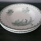 Suite of 2 old plates